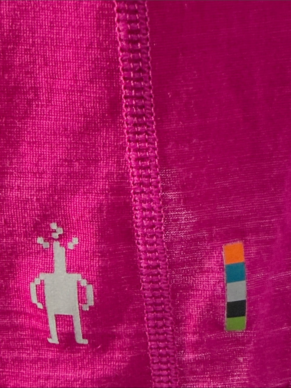 NEW Smartwool Women’s Merino Sport 120 Long Sleeve Base Layer Top Size L Fuchsia - Picture 3 of 7